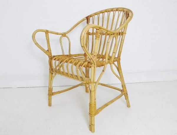 Pair Of Vintage Italian Bamboo Chairs - Image 6