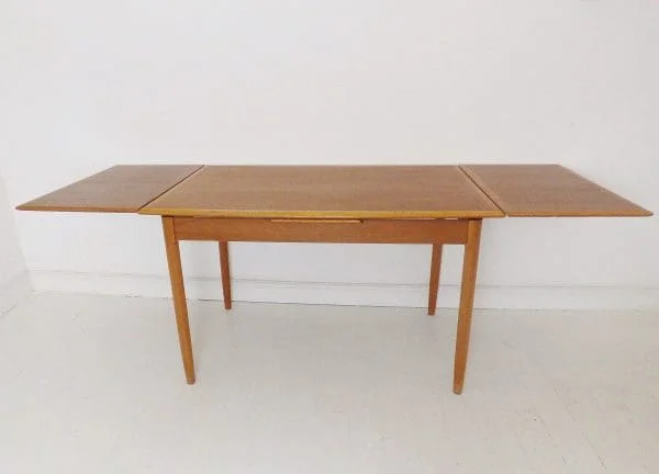 Vintage Danish Teak Extending Dining Table By Niels Moller For ABJ Mobelfabrik Denmark