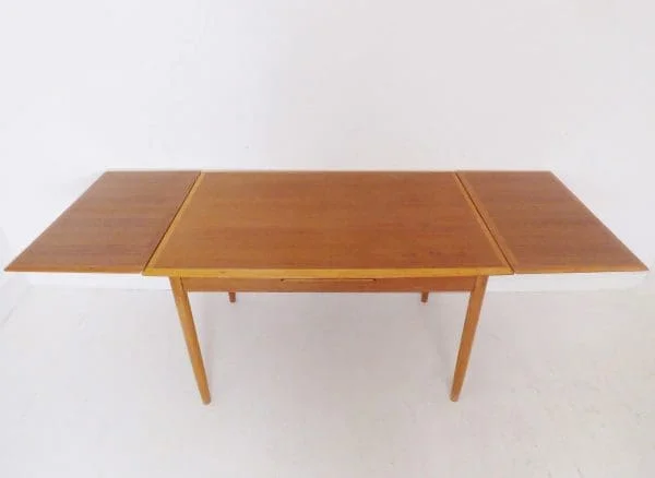 Vintage Danish Teak Extending Dining Table By Niels Moller For ABJ Mobelfabrik Denmark - Image 2