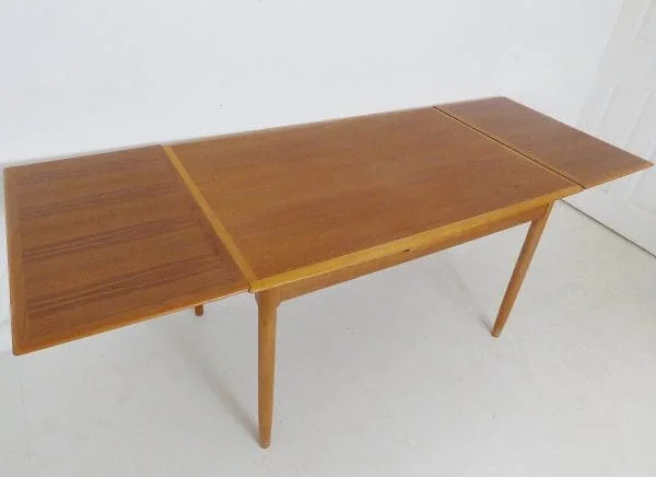 Vintage Danish Teak Extending Dining Table By Niels Moller For ABJ Mobelfabrik Denmark - Image 3