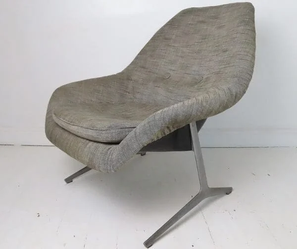 Vintage Fibreglass Lounge Chair By Walter S Chenery For Lurashell - Image 2