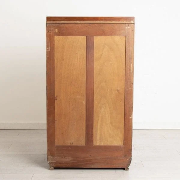 Art Deco Linen Press Cabinet in Figured Walnut - Image 4