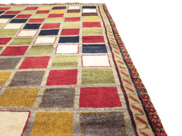 Mid-Century Persian Minimalist Gabbeh Rug - Image 4