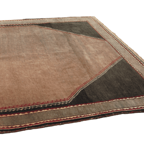 Minimalist Gabbeh Persian Rug, c. 1940s