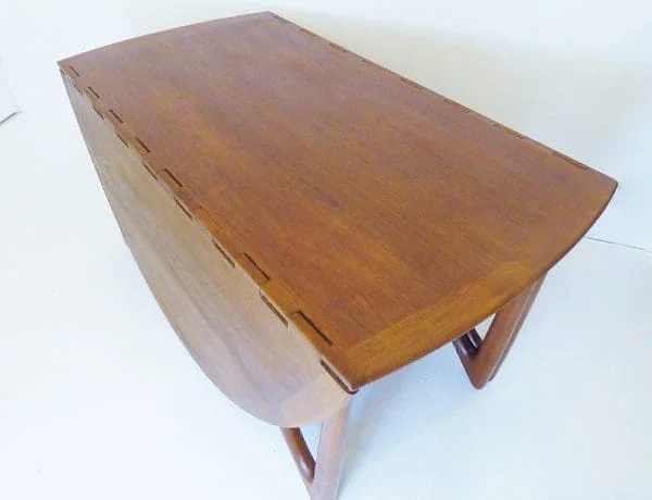 Midcentury Danish Teak Dining Table By Niels Koefoed For Niels Koefoeds - Image 4