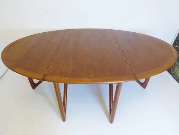 Midcentury Danish Teak Dining Table By Niels Koefoed For Niels Koefoeds - Image 6