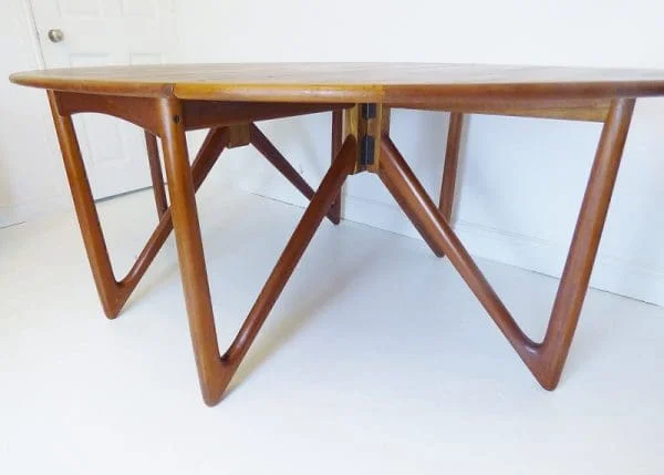 Midcentury Danish Teak Dining Table By Niels Koefoed For Niels Koefoeds - Image 7