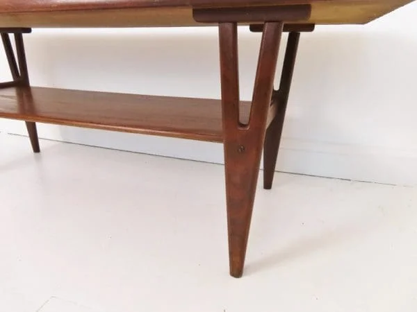 Danish Teak Wishbone Coffee Table - Image 3