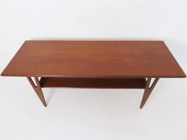 Danish Teak Wishbone Coffee Table - Image 2