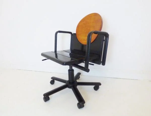 Vintage Post Modern Martin Stoll D-Pino Swivel Desk Chair