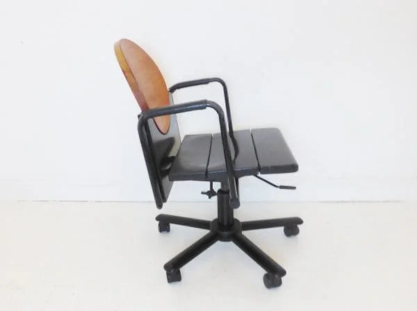 Vintage Post Modern Martin Stoll D-Pino Swivel Desk Chair - Image 7