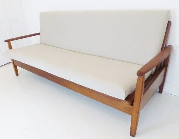 Vintage Scandinavian Teak Sofabed Settee