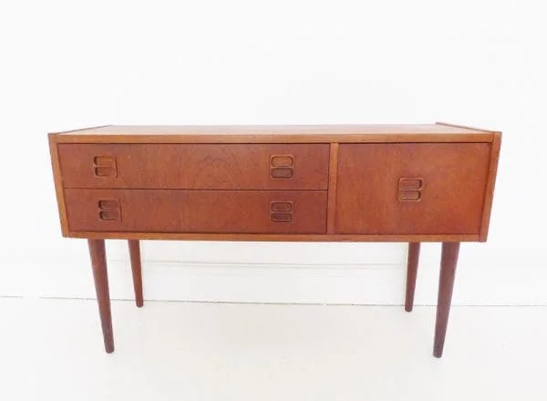 Vintage Danish Teak Storage Table Chest Of Drawers - Image 2