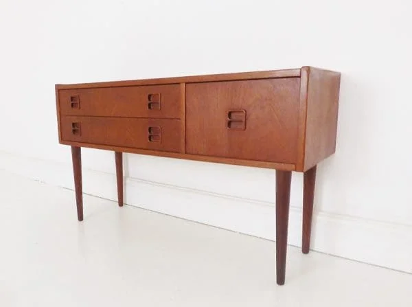 Vintage Danish Teak Storage Table Chest Of Drawers - Image 3