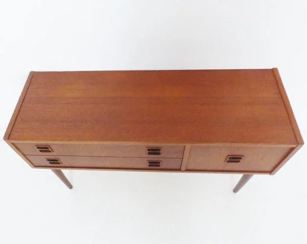 Vintage Danish Teak Storage Table Chest Of Drawers - Image 4