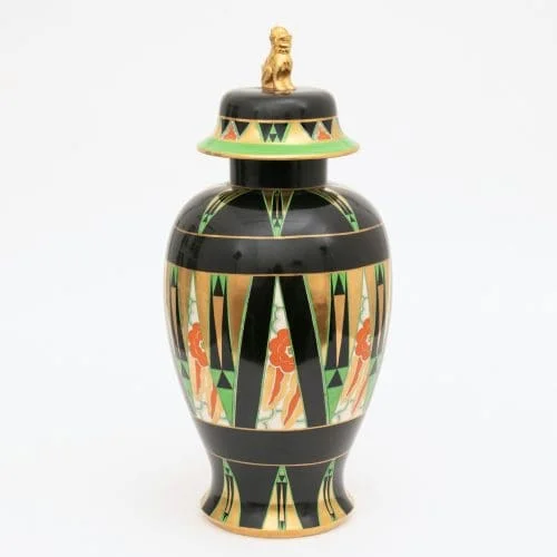 Orient Art Deco Large Temple Vase by Enoch Boulton