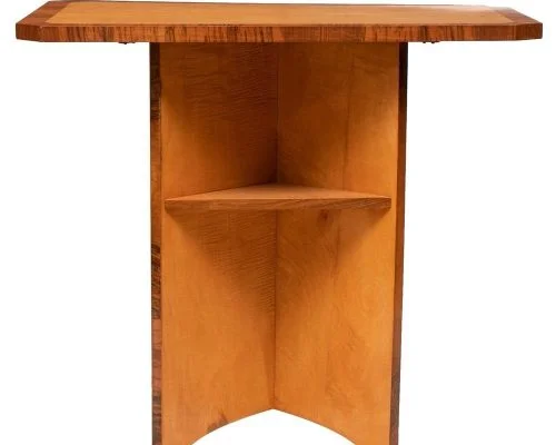 British Art Deco Satin Birch Side Table c.1930