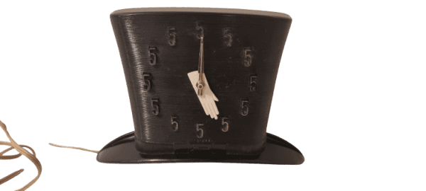 Art Deco Bakelite Top Hat Five O,Clock Cocktail time Clock