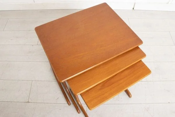 Midcentury Nest of Tables in Teak c.1960 - Image 7