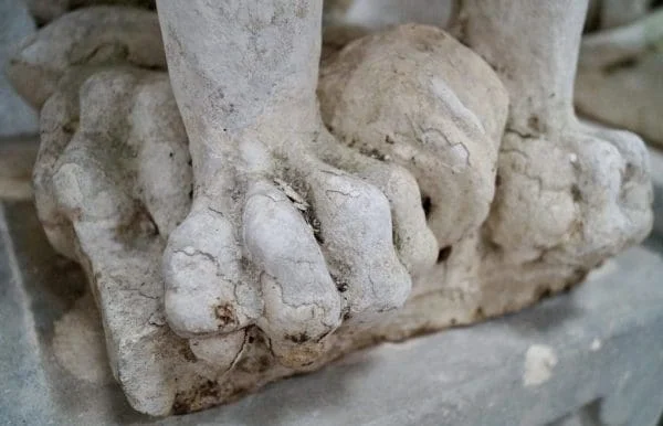 Pair of Proud Stone Cast French Sitting Lions - Image 10