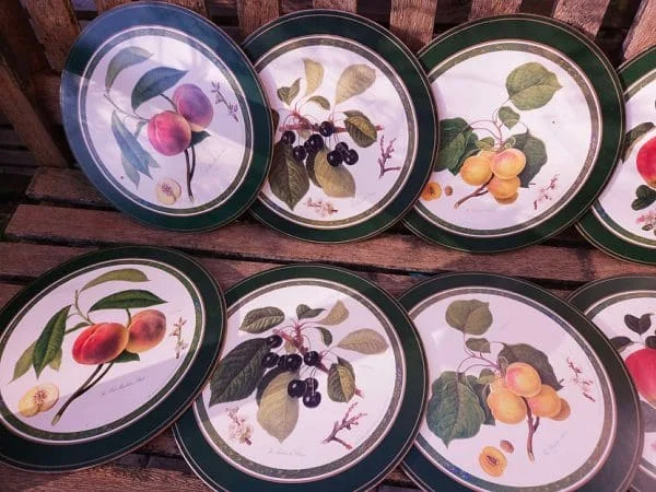 Set of 6 Pimpernel Circular or Rectangular Placemats of Hooker's Finest Fruits - Image 7