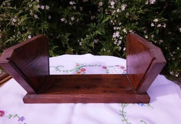 Solid Antique Oak Book Trough - Image 7