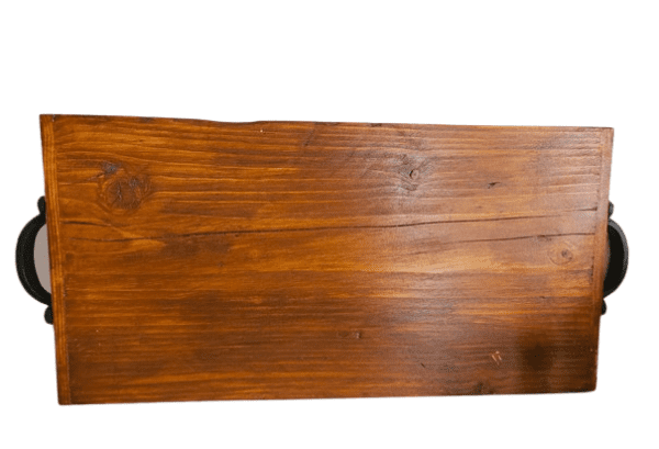 Solid Wood Board with Cast Iron Handles