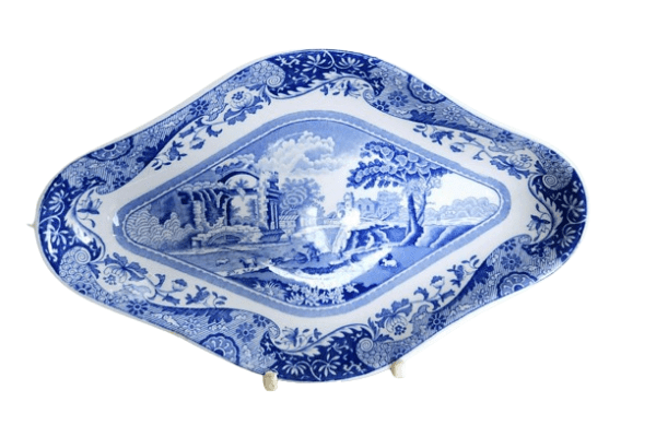 Vintage Spode Blue Italian Serving Plate or Dish