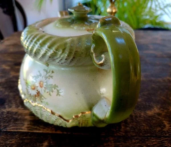 Opulent Large Art Nouveau Antique Teapot by Grimwade Bros Pottery England - Image 7