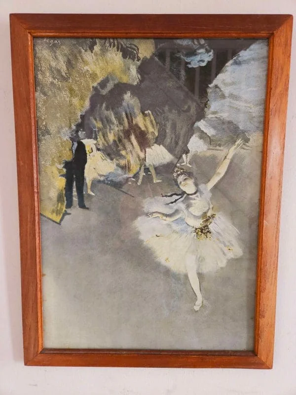 Vintage Print on Board Reproduction of Degas Painting 'L'Etoile' (The Star) - Image 4