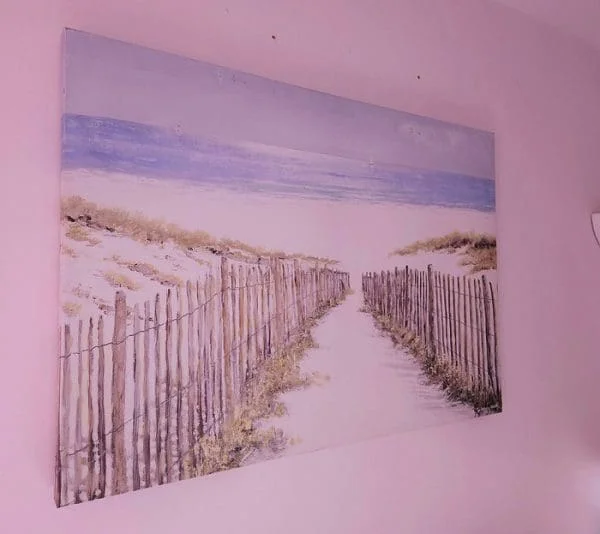 Very Large Beach Print on Canvas 'White Sands' by Anthony Waller - Image 5