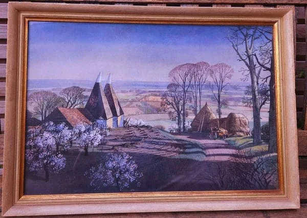 Framed 1940s Print of Painting 'Spring' by Rowland Hilder - Image 2