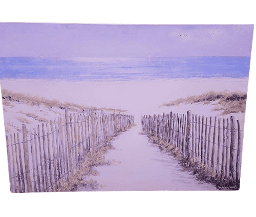 Very Large Beach Print on Canvas 'White Sands' by Anthony Waller