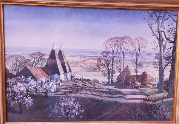 Framed 1940s Print of Painting 'Spring' by Rowland Hilder