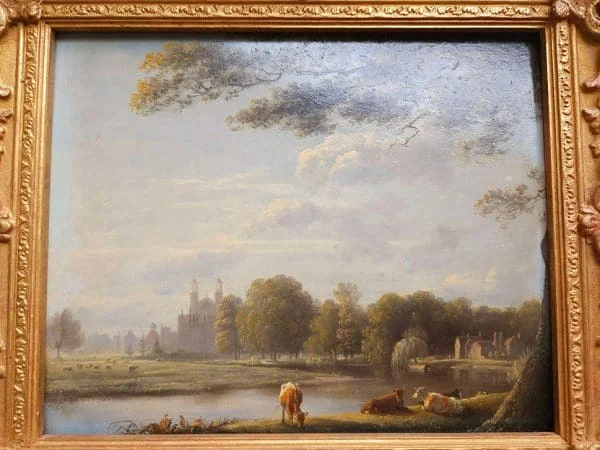 Original 19th Century Oil Painting of Eton College by Edmund Bristow (1787-1876) - Image 7