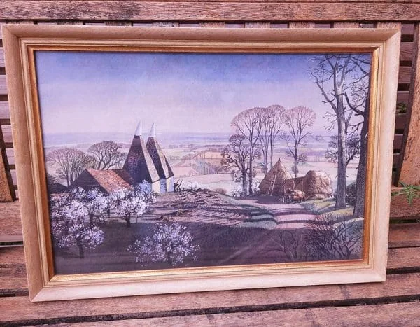 Framed 1940s Print of Painting 'Spring' by Rowland Hilder - Image 8