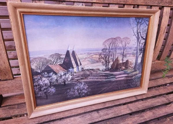 Framed 1940s Print of Painting 'Spring' by Rowland Hilder - Image 9