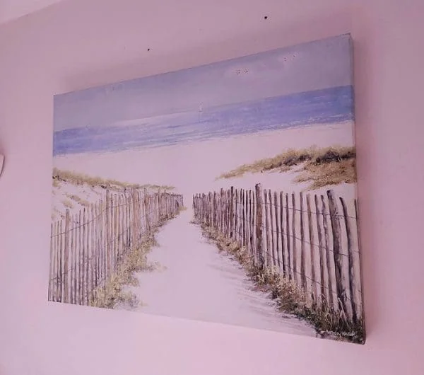 Very Large Beach Print on Canvas 'White Sands' by Anthony Waller - Image 11