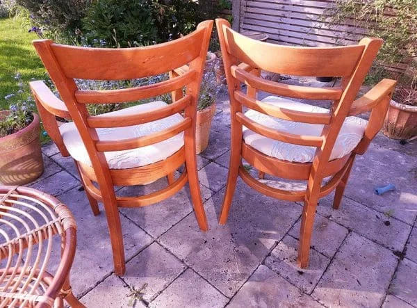 Pair of Bentwood Midcentury Carver Style Chairs - Image 11