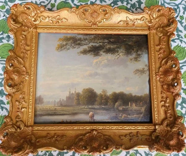 Original 19th Century Oil Painting of Eton College by Edmund Bristow (1787-1876) - Image 10