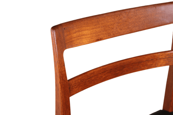 Set of 4 Mid Century Swedish teak dining chairs - Image 5