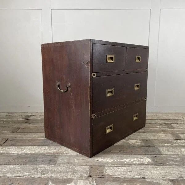 Early 19th Century Campaign Chest of Drawers - Image 12