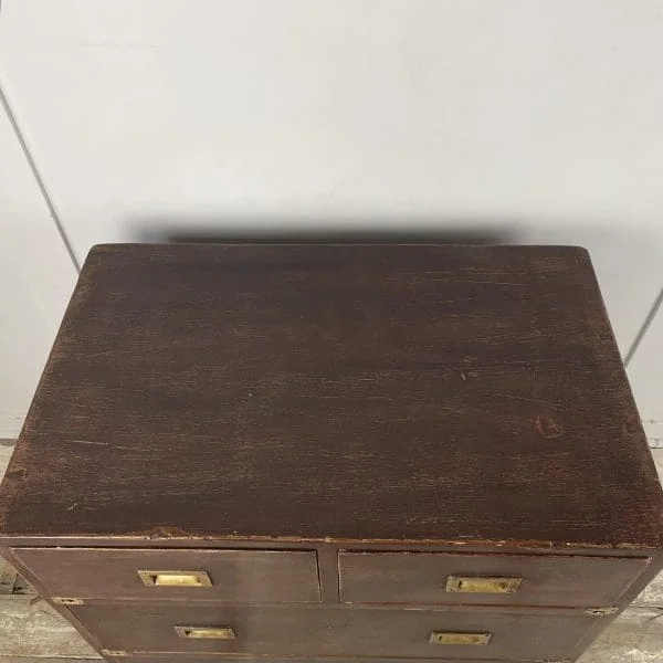 Early 19th Century Campaign Chest of Drawers - Image 13