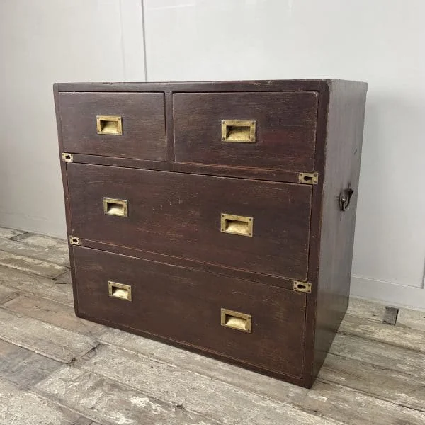 Early 19th Century Campaign Chest of Drawers - Image 3