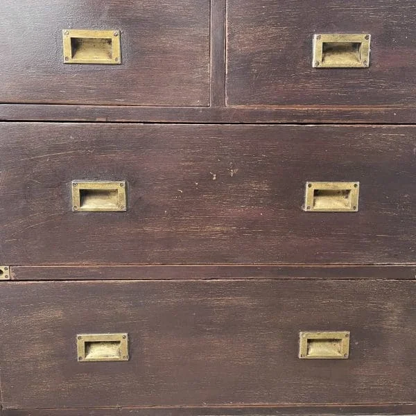 Early 19th Century Campaign Chest of Drawers - Image 4