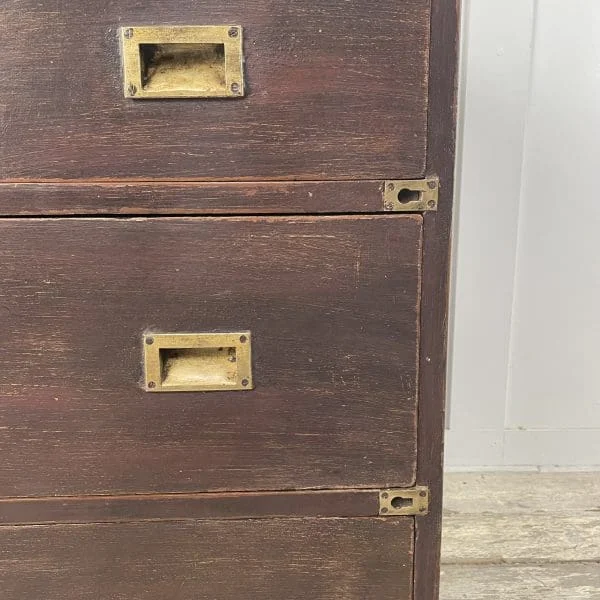 Early 19th Century Campaign Chest of Drawers - Image 6