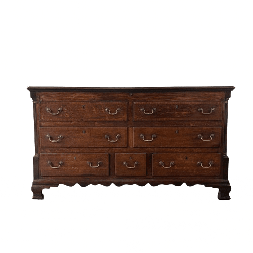 19th Century Oak and Mahogany Mule Chest