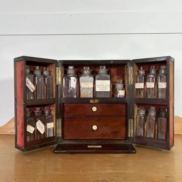 Victorian Mahogany Apothecary Box by Allen and Hanbury's - Image 11