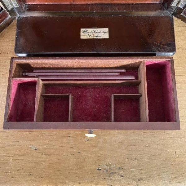 Victorian Mahogany Apothecary Box by Allen and Hanbury's - Image 15