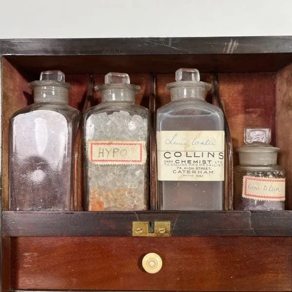 Victorian Mahogany Apothecary Box by Allen and Hanbury's - Image 18